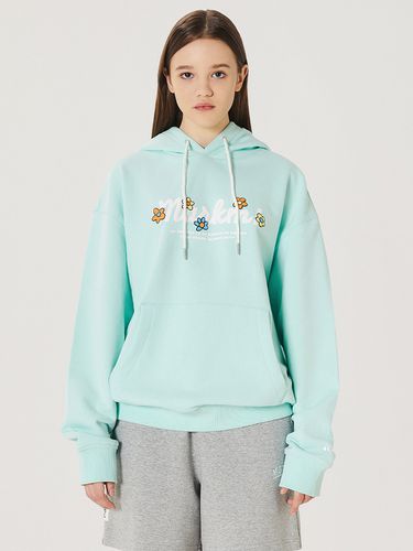 Flower Embo Graphic Hoodie - MARKM - Modalova