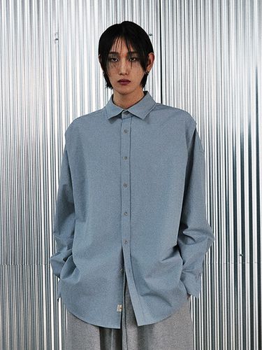 Earth Color Pleats Shirt_Cloudy Sky - A NOTHING - Modalova