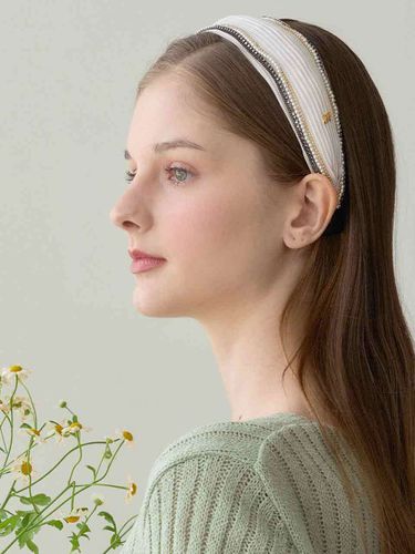 Winkle Crystal Pearl Headband - Jean Paul Clarisse - Modalova