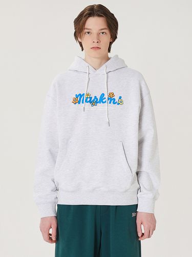 Flower Embo Graphic Hoodie_Light Grey - MARKM - Modalova