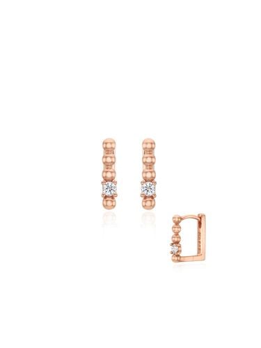 Silver One Touch Earring SC1748 - STONEHENgE - Modalova