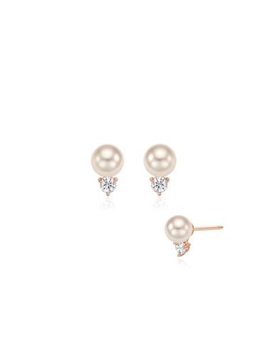 Silver Pearl Earring SC1760 - STONEHENgE - Modalova