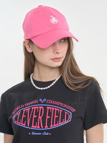 Signature Emblem Cropped T-Shirt [] - CLEVER FIELD - Modalova