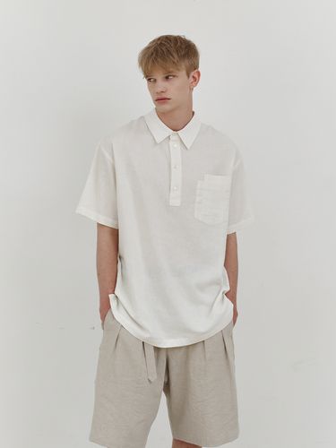 Linen Pullover Double Pocket Shirt _ - endoor - Modalova