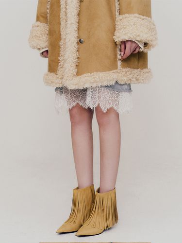 Tassel Kimera Ankle Boots_Yellow Beige - NEGATIVETHREE - Modalova