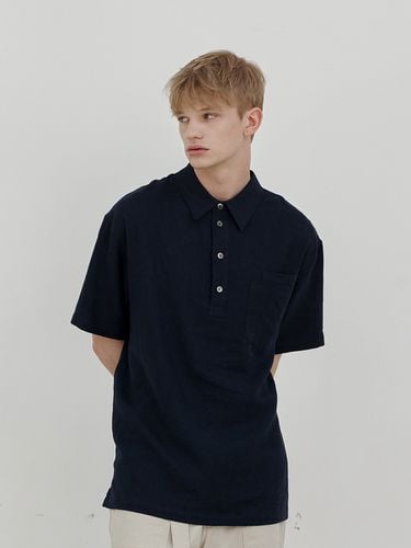 Linen Pullover Double Pocket Shirt _ - endoor - Modalova