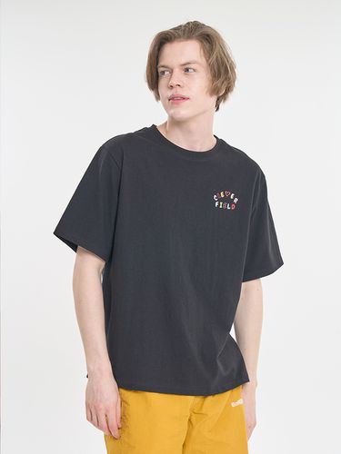 Overfit Color Graphic Line T-Shirt [] - CLEVER FIELD - Modalova