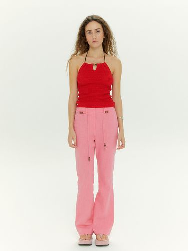 Linen Pants in Pink - MIDNIGHT CIRCUS - Modalova