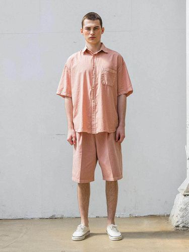 Pigment Color Shirts _ Light Pink - AGENTPEEK - Modalova