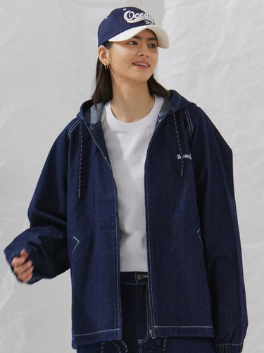 Ocean Denim Hooded Jacket _ Navy - Ocean Pacific - Modalova