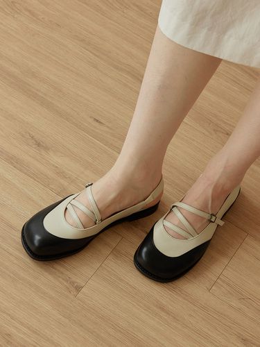 Cross Strap Slingback Loafers (2 Colors) - Byeuuns - Modalova