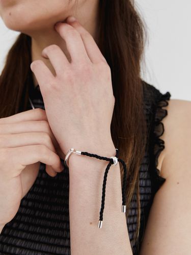 Curve Rope Bangle_Silver - MIDNIGHT MOMENT - Modalova