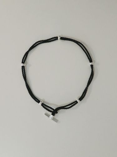 Toggle Rope Necklace_Silver - MIDNIGHT MOMENT - Modalova