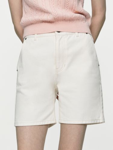 Denim Shorts - ecru - DEPOUND - Modalova