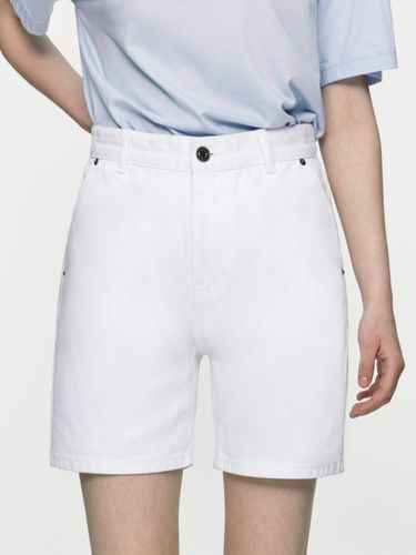 Denim Shorts - white - DEPOUND - Modalova