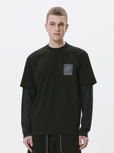 Distortion Layered Sleeve T-shirt [] - DGNAK12 - Modalova