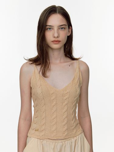 Sleeveless Knit Top with Open Tie Back - SOFT SEOUL - Modalova