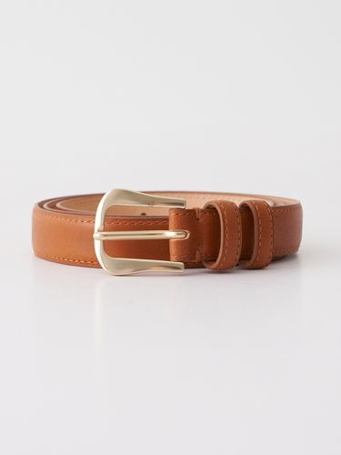 Vintage Embo Stitch Belt_Brown - STEP AROUND - Modalova