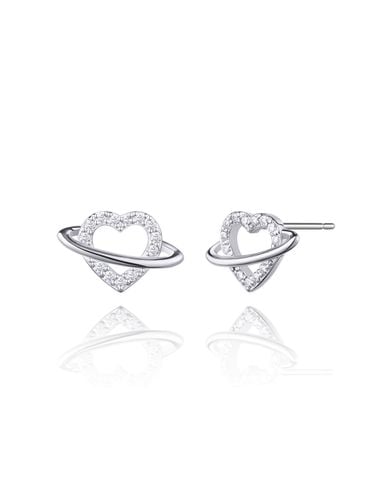 Luv-it Silver Heart Earring F0464 - STONEHENgE - Modalova