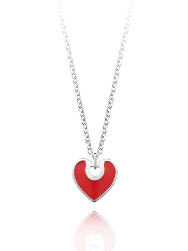 Luv-it Silver Heart Necklace H0179 - STONEHENgE - Modalova