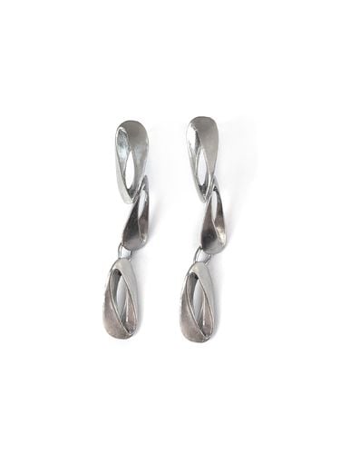 Burnt E2 Earring_Silver - AHNI - Modalova