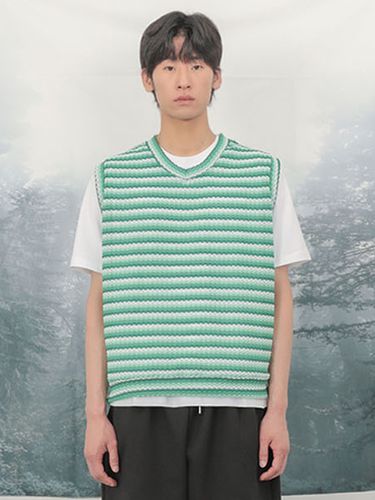 Cool Mix Knit Vest_Green - FANACULT - Modalova