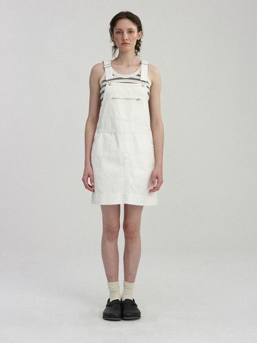 Toffe Cotton Overall Skirt_White - NOTHING WRITTEN - Modalova