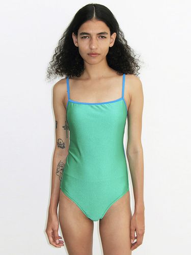 Color Block Glitter Swimsuit - DIAGONAL - Modalova