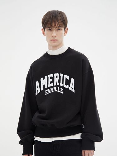 America Logo Sweatshirt_Black - FAMILLE - Modalova