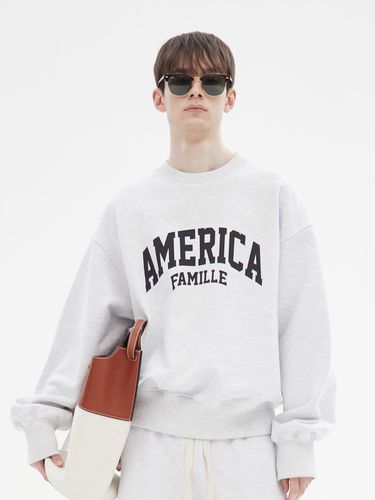 America Logo Sweatshirt_Grey - FAMILLE - Modalova