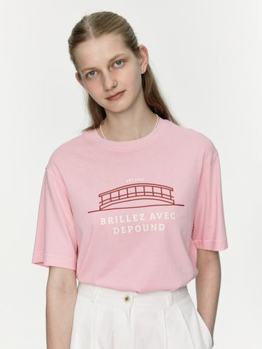 Basic Graphic T-Shirt_Pink - DEPOUND - Modalova