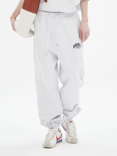 America Logo Sweat Pants_Grey - FAMILLE - Modalova