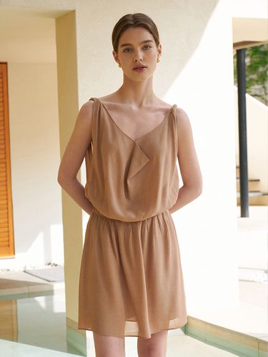 Drape Shirring Dress - RENEJ - Modalova