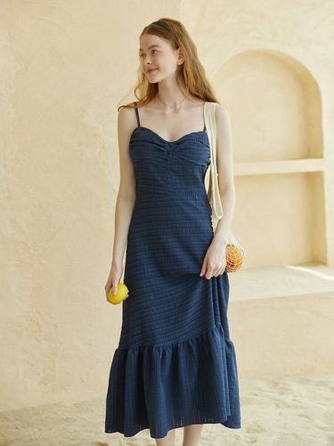 Pocari flare Dress - Navy - VALLO DE NERA - Modalova