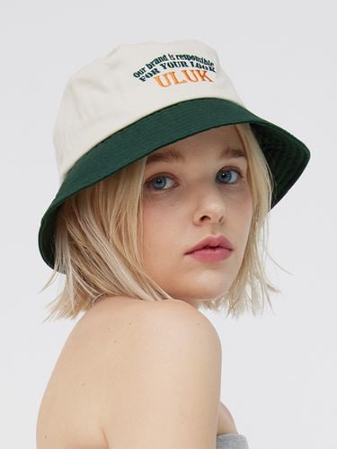 Embroidered Bucket Hat_ 4 Colors - ULUK - Modalova