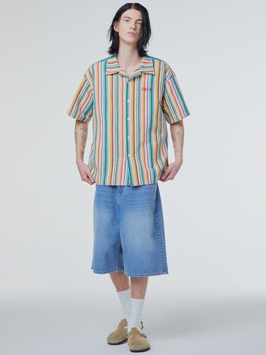 Ms Oversized Oxford Shirt_Stripe - INSTANTFUNK - Modalova