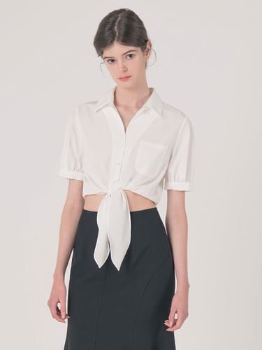 Short-sleeved Lace-up Blouse - We’Dee - Modalova