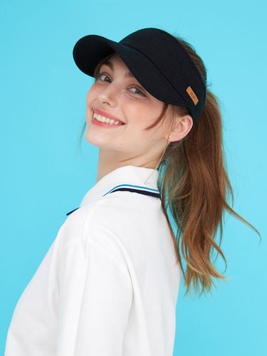 Essential Leather Patch Cotton Sun Cap_ 3 Colors - ULUK - Modalova