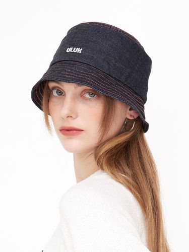 Essential Embroidered Denim Bucket Hat - ULUK - Modalova