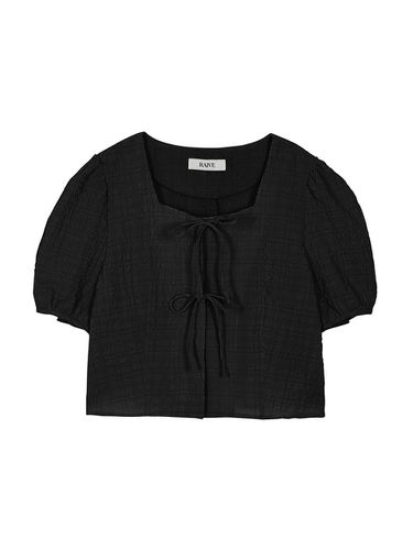 Puffed Sleeve Blouse_Black - RAIVE - Modalova