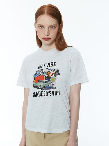 S Vibe T-shirt_Melange Gray - MUDIDI - Modalova