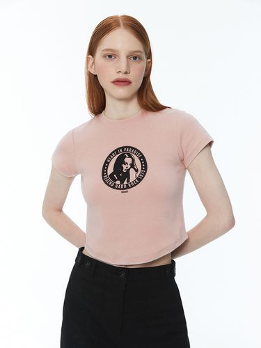 Hard Rock Crop T-shirt_Pink - MUDIDI - Modalova