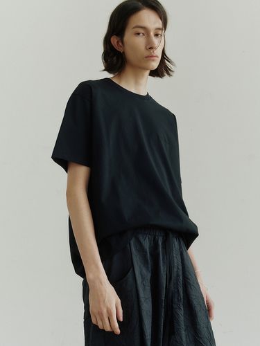 Supima Cotton Lux Half T-Shirt_Black - NOIRER - Modalova