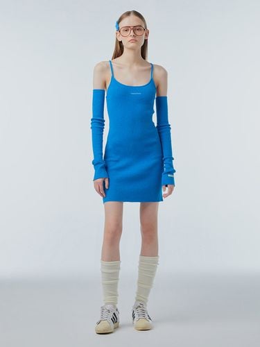 Slim Knit Dress_Blue - INSTANTFUNK - Modalova