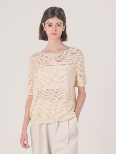 Volume Sleeve Knit Top - Beige - We’Dee - Modalova