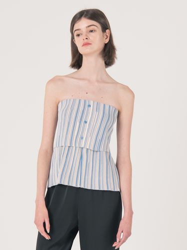 Knitted Tube Top - Blue - We’Dee - Modalova