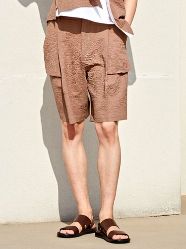 Volume Seersucker Unique Pocket Short Pants - CUSTOM US - Modalova