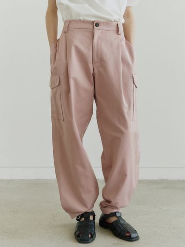 Cotton Pleats Pocket Pants _ - NOIRER - Modalova