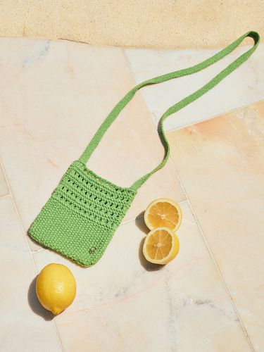 Crochet Knit Mini Bag_Green - Lamerei - Modalova