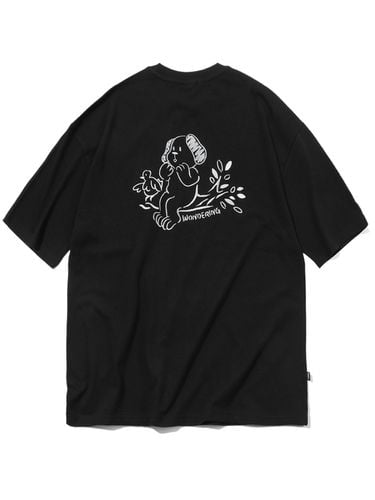 Wondering Embroidery T-shirt_Black - CPGN - Modalova